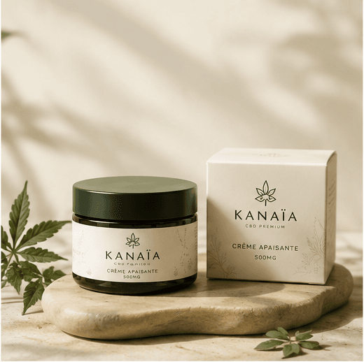 Crème Apaisante 500 mg — Soin visage & corps KANAÏA