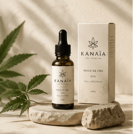 Huile CBD 20 % — Full Spectrum — Huile sublinguale KANAÏA