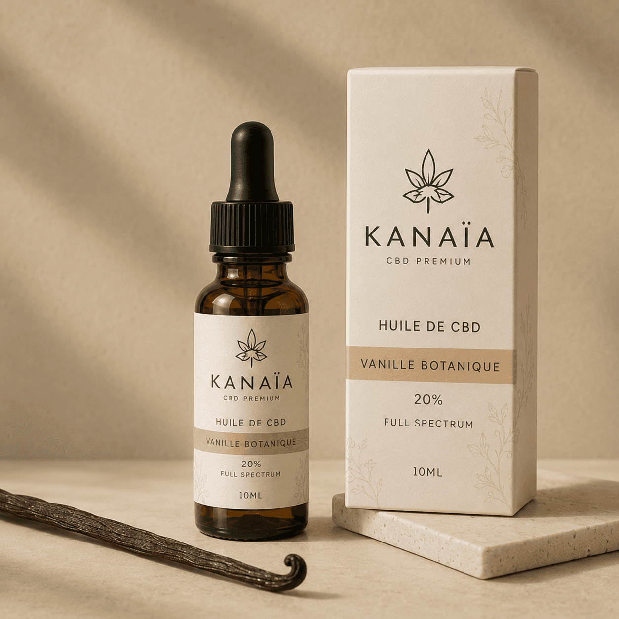 Huile CBD 20 % — Vanille Botanique — visuel 1